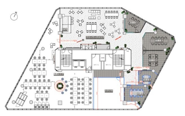 麻布偕成ビル3F 間取り図