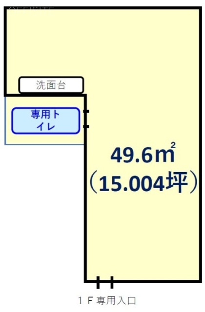 アレックス高輪ビル1F 間取り図