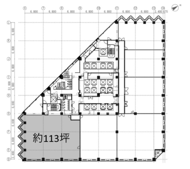 城山トラストタワー9F 間取り図