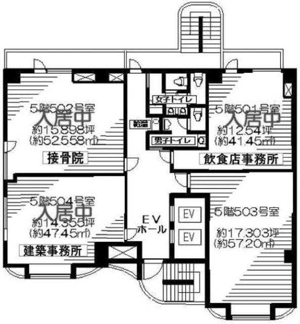 六本木アーバンビル503 間取り図