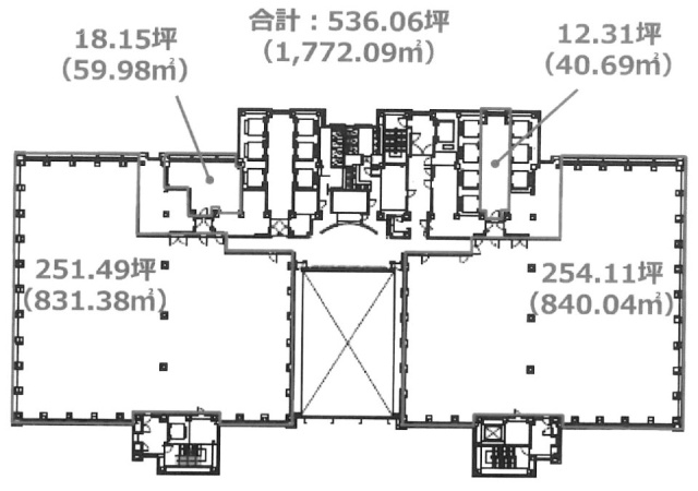 新宿マインズタワー26F 間取り図