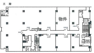 関内中央ビルK301B 間取り図