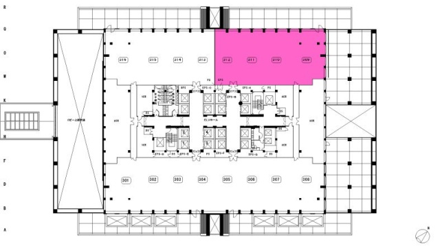 赤坂パークビル3F 間取り図