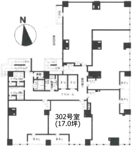 マストライフ神田錦町302 間取り図