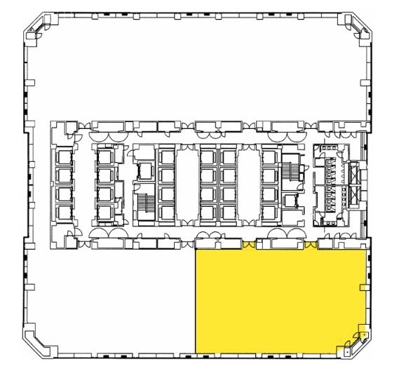 晴海アイランドトリトンスクエアオフィスタワーY棟11F 間取り図