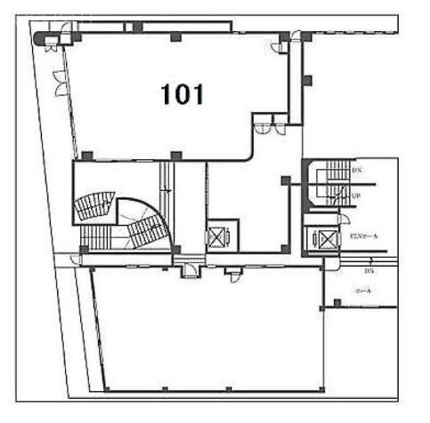 第26下川ビルC101 間取り図