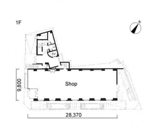 ジアロ町田ビル1F 間取り図