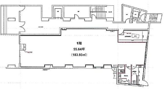 甲田ビル1F 間取り図