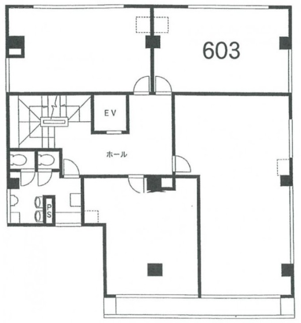 平和相互ビル603 間取り図