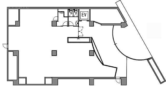 ヤマノ24ビル1F 間取り図