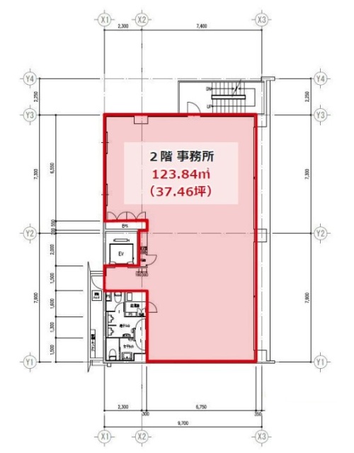 赤坂フェニックスビル2F 間取り図