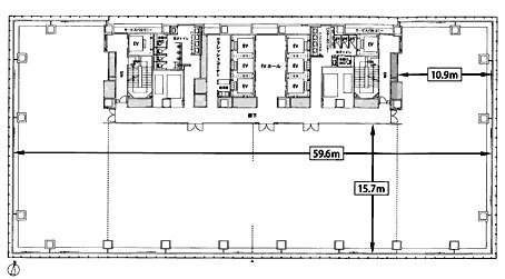 麹町大通りビル13F 間取り図