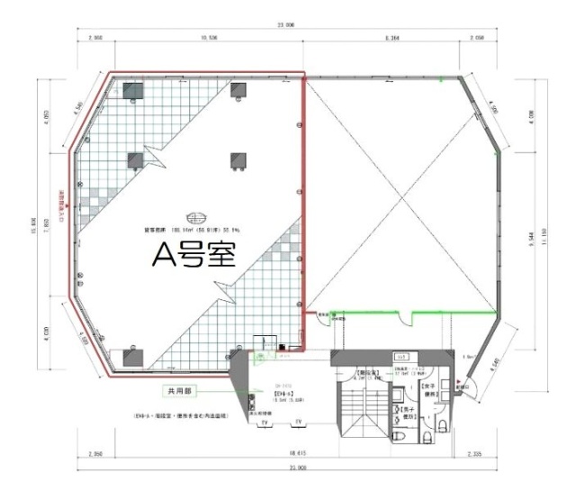 南青山DFビルA 間取り図