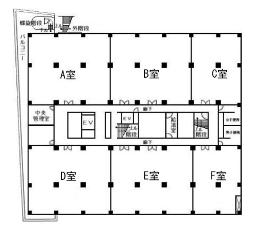 東都自動車ビルF 間取り図