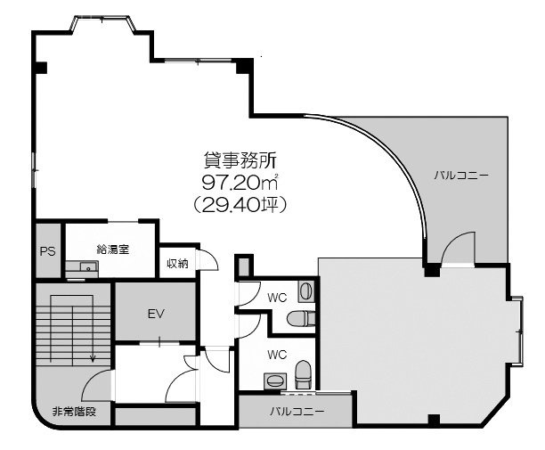 赤池ビル6F 間取り図