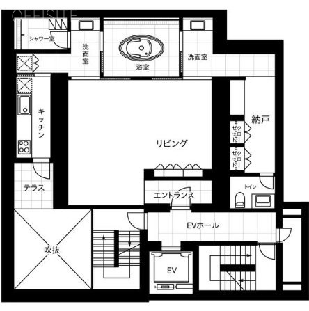 REXIED恵比寿B112 間取り図
