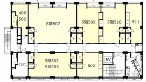 岡崎ビル503 間取り図
