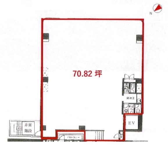 鈴中ビル大森ANNEX3F 間取り図