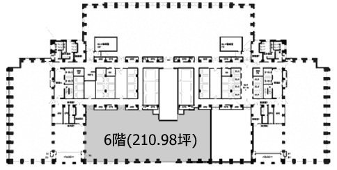 山王パークタワー6F 間取り図