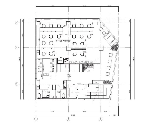 第五花田ビル4F 間取り図