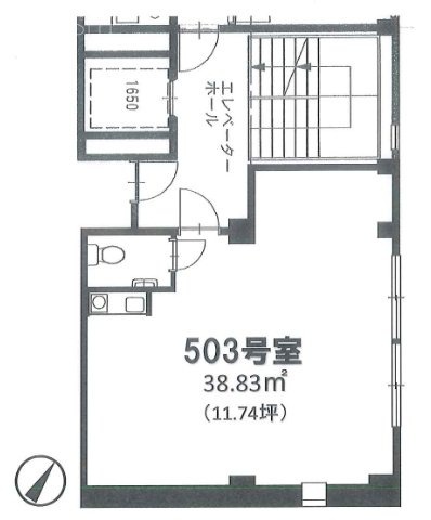 麻仁ビル渋谷(まにビル)ビル503 間取り図