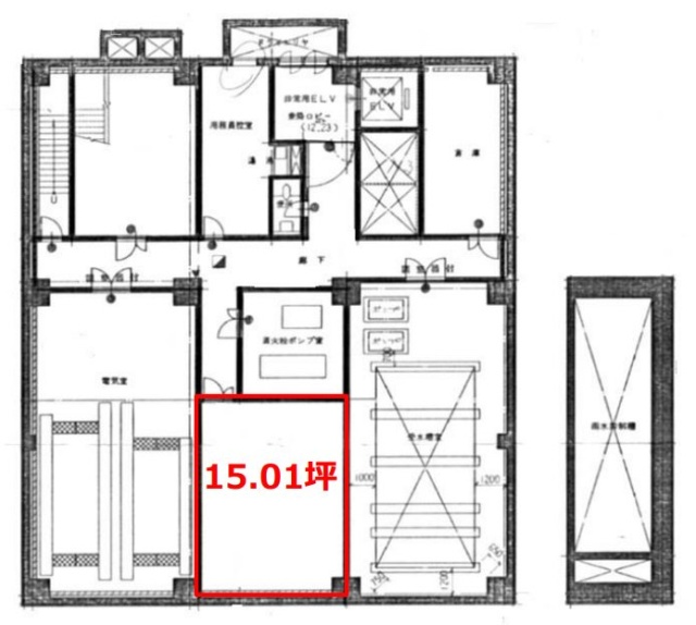 川崎砂子ビルB1F 間取り図