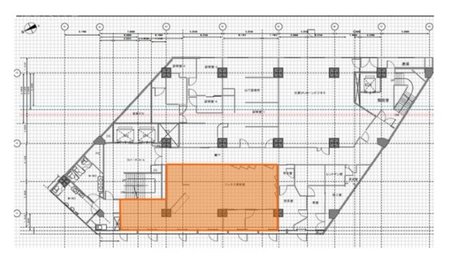 自由が丘東急ビル7F 間取り図