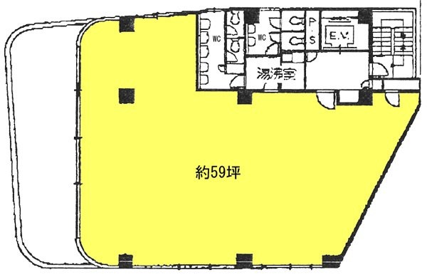 杏林(きょうりん)ビル3F 間取り図