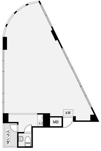 フロンティアワンビル4F 間取り図