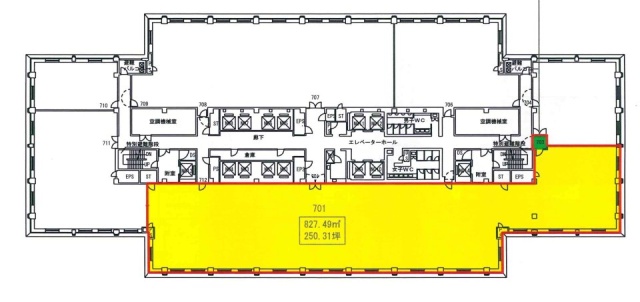 丸の内郵船ビルディング7F 間取り図