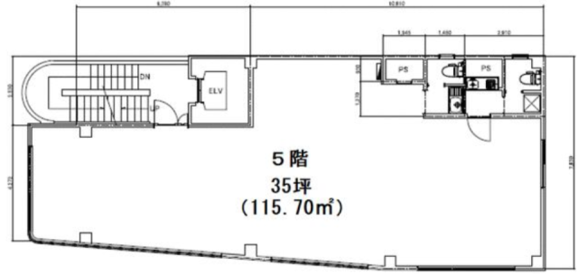グローバル戸越銀座5F 間取り図