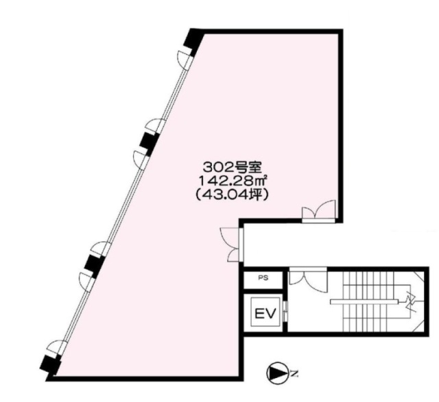 ニッカビル302 間取り図
