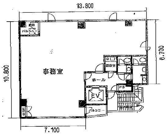 東邦沢口ビル2F 間取り図