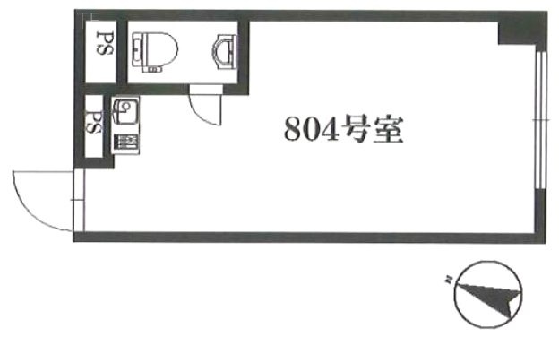 南青山312ビル804 間取り図