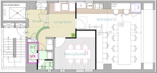 DeLCCS溜池山王8F 間取り図