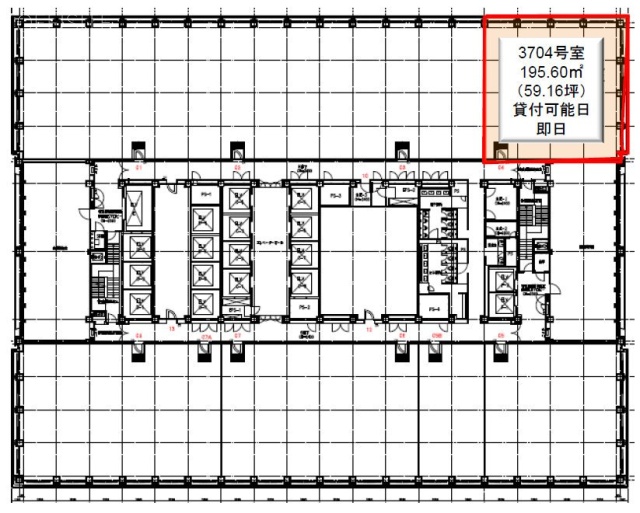 新宿三井ビルディング3704 間取り図