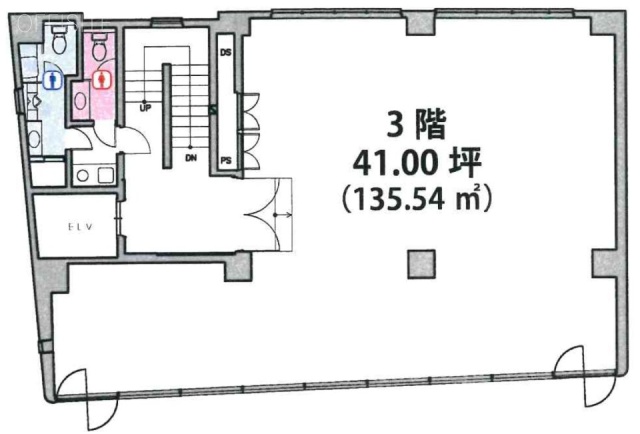 サンブリヂ小川町ビル3F 間取り図