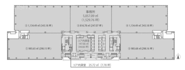 中野セントラルパークサウス6F 間取り図