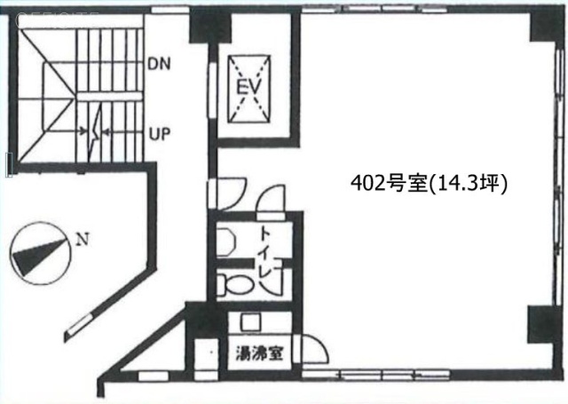 大晃(たいこう)ビル402 間取り図