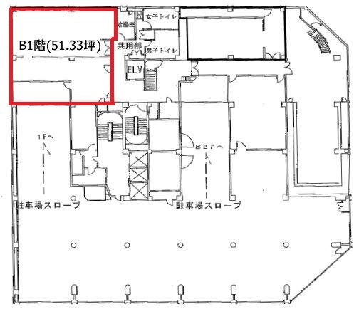朝日ビルB1F 間取り図