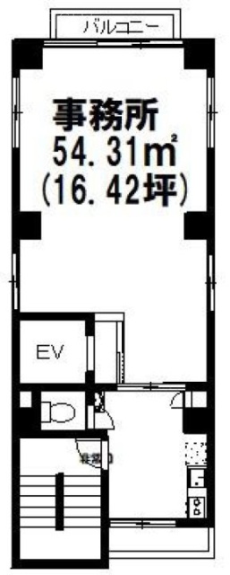 湯建大森北ビルⅡ7F 間取り図