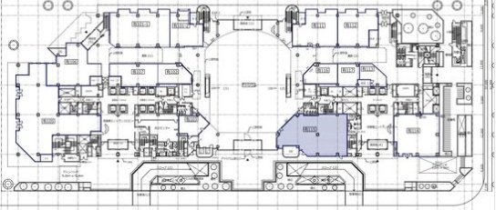 有明フロンティアビルB棟1F 間取り図
