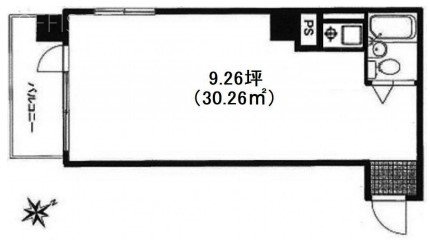NS岩本町ビル802 間取り図