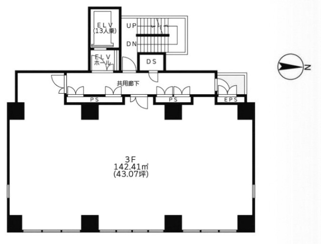 マイホーム錦糸3F 間取り図