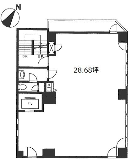 九段みなみビル3F 間取り図