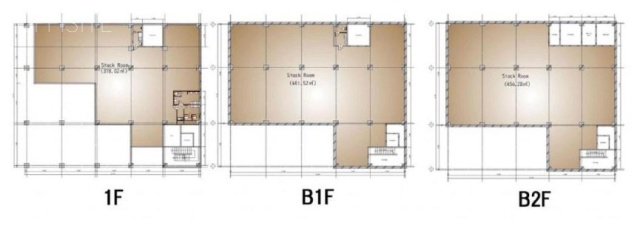 JSCビルB2F~1F 間取り図