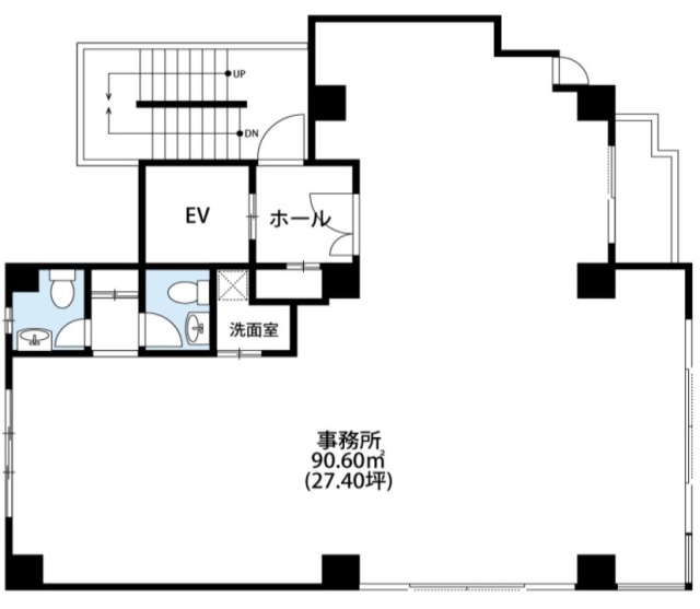 西麻布尾花ビル3F 間取り図