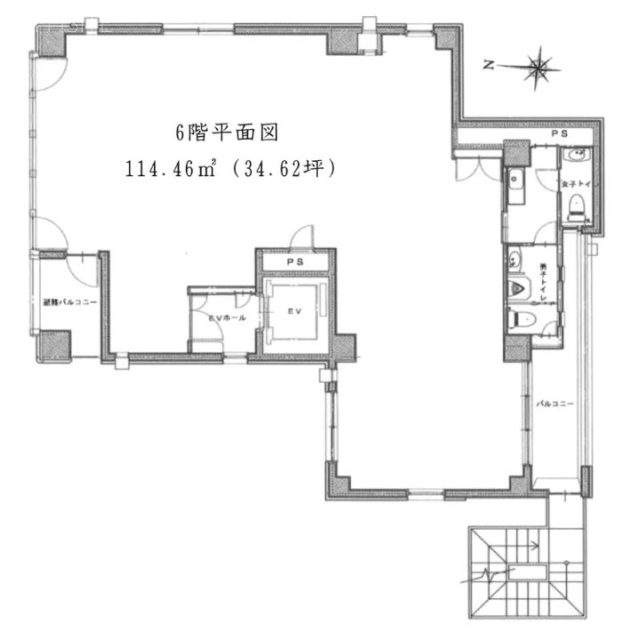 村越ビル6F 間取り図