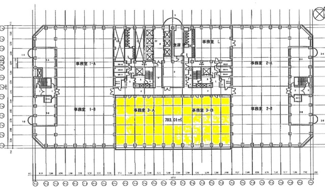 新宿アイランドタワー3-AB 間取り図