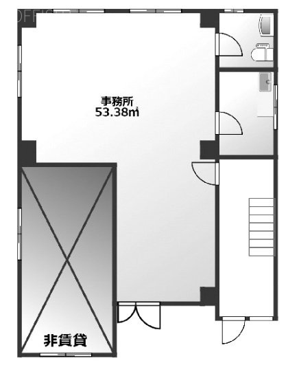 中央ビル1F 間取り図